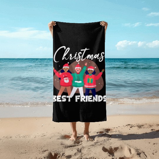 Best Friends Christmas Beach Towels
