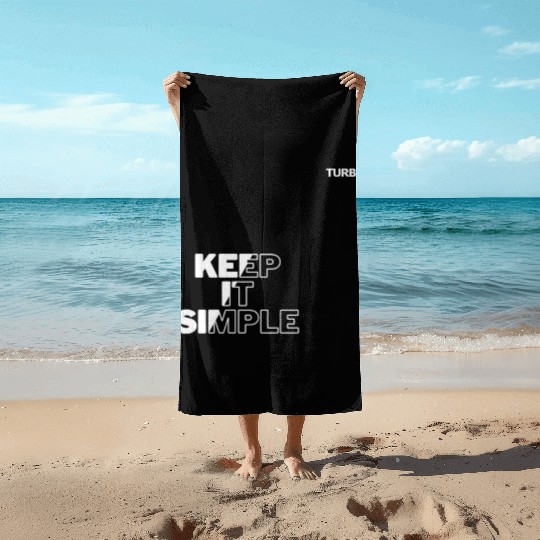 TURBO "KEEP IT SIMPLE" Merch Beach Towels