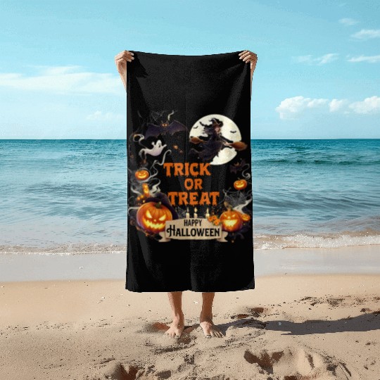 TRICK OR TREAT Beach Towels