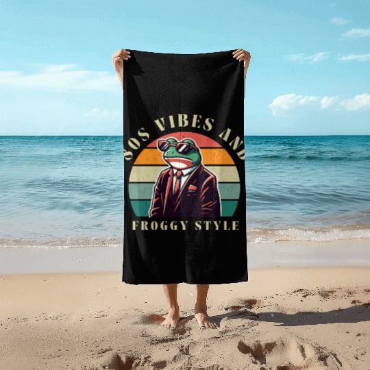 80s Vibes and Froggy Style Beach Towels