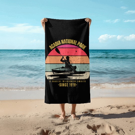 A Coastal Wilderness Awaits - Acadia 1919 Beach Towels