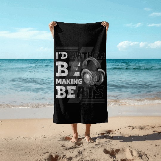 Dj Musician Dance Music Vinyl Beach Towels