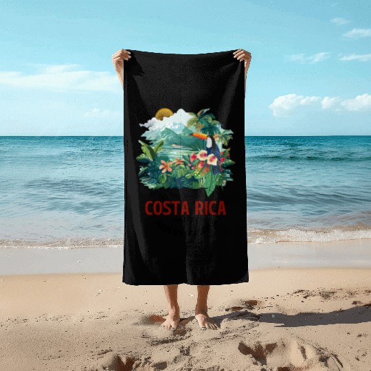 Costa Rica Nature & Macaw Adventure Beach Towels