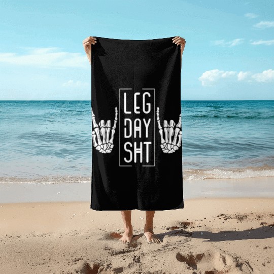 Workout for Leg Day Sh t Pump Cover Gym Gift Beach Towels