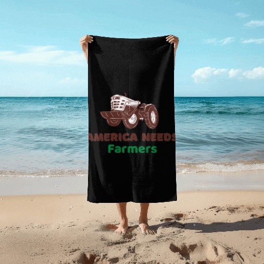 America Needs Farmers Beach Towels