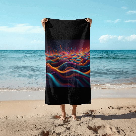 Leonardo Lightning XL Beach Towels