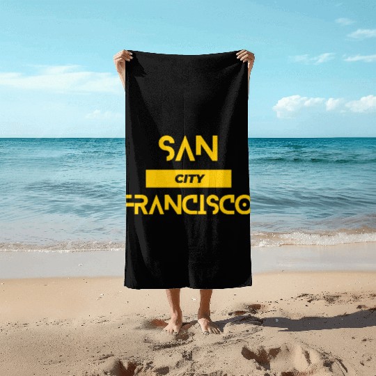 San Francisco City Beach Towels