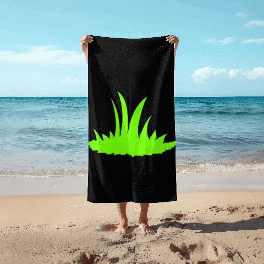 Meadow Many Grasses Blades Of Grass Green Nature Beach Towels