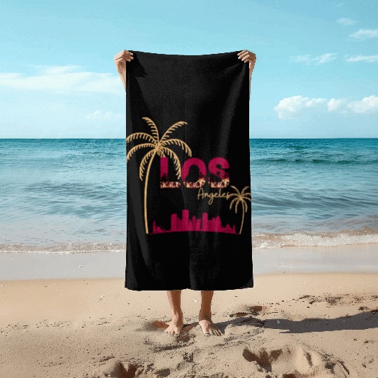 Los Angeles City Beach Towels