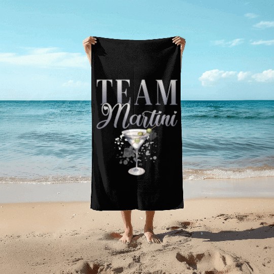 Team Martini Cocktail Bartender Beach Towels