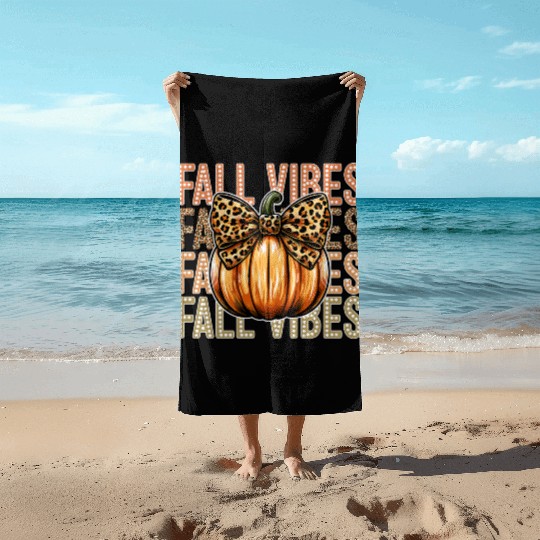 Festive Fall Vibes with Pumpkin Beach Towels