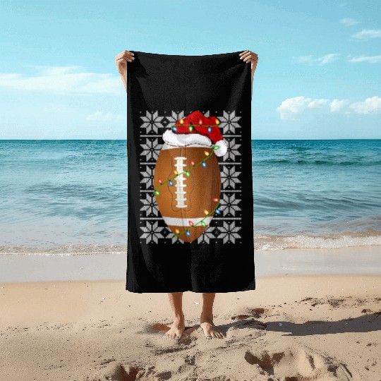 Rugby Santa Beach Towels