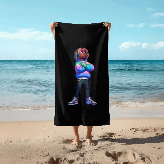 WDT Urban Male Character Logo (New Gen) Beach Towels