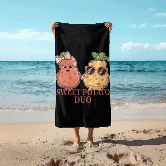 Sweet Potato Duo Beach Towels