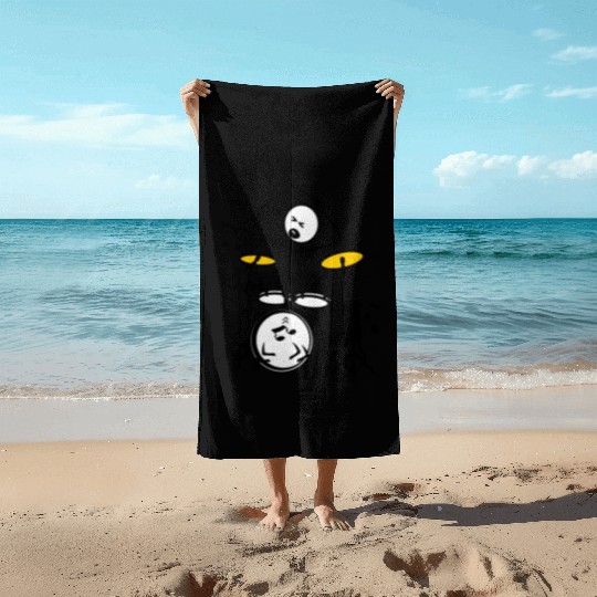 Stickmen drummer Beach Towels