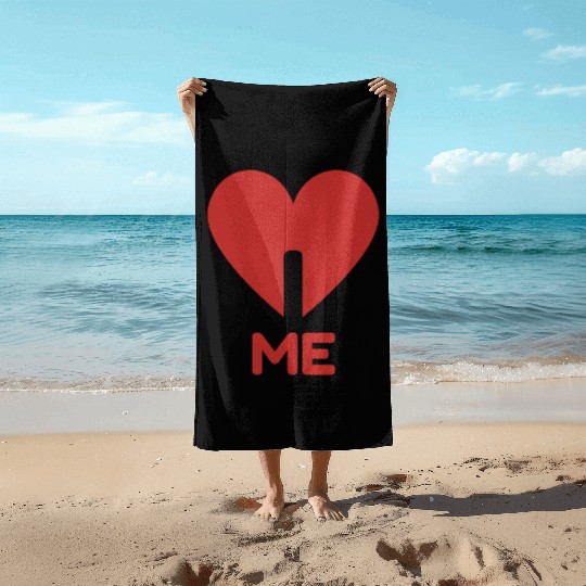 I LOVE ME Beach Towels