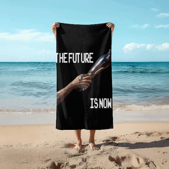 The Future is now Robot Robotic Science AI Beach Towels
