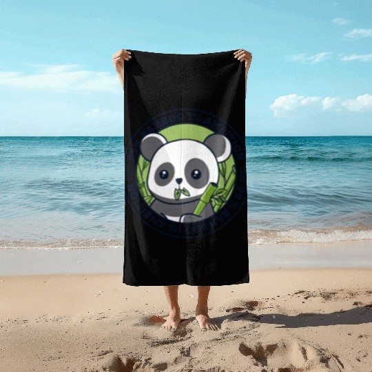 99% Bamboo 1% Ambition Panda Bear Friend Lover Beach Towels
