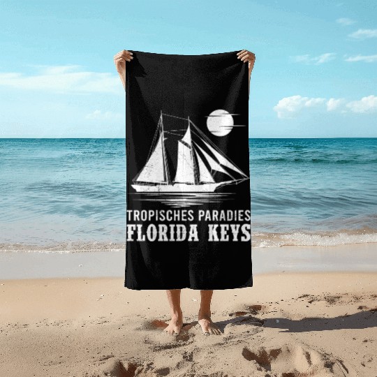 Florida TROPICAL PARADISE KEY-WEST COAST Beach Towels