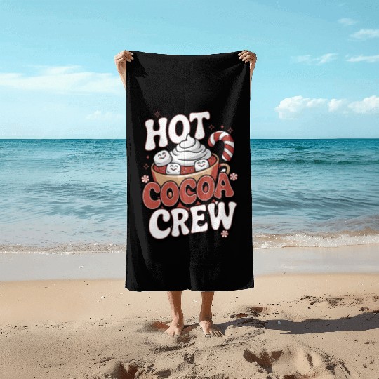 Hot Cocoa Crew Beach Towels