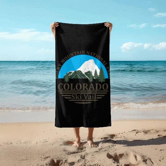 Vail Colorado ski resort Beach Towels