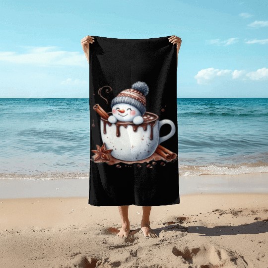 Snowman Christmas, Cute Christmas, Christmas Beach Towels