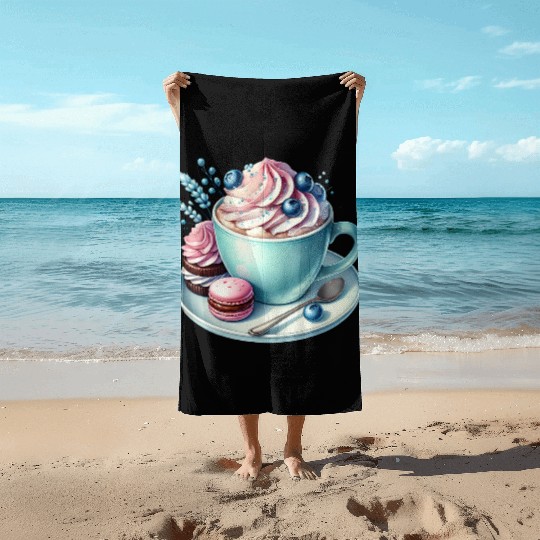 Christmas ice cream, Coquette Chistmas Beach Towels