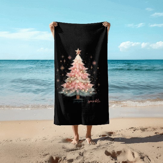 Tis The Season To Sparkle Beach Towels