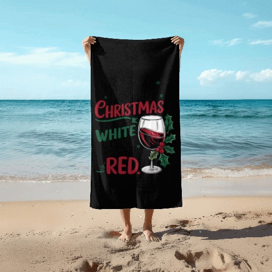 Im dreaming of a white Christmas Beach Towels