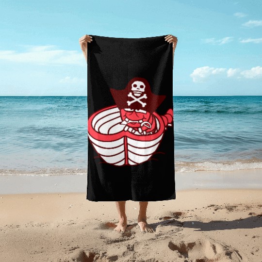 Funny Worm Caterpillar Pirate Sweet Paddle Rowing Beach Towels