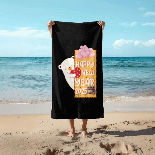 Happy New Year__2025 Beach Towels
