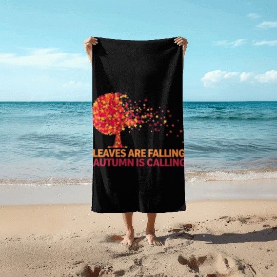 Fall Vibes and Autumn Spirit Beach Towels