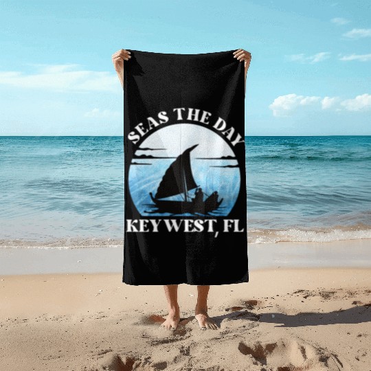 Sunshine-State Florida SEAS DAY KEY-WEST, FL Beach Towels