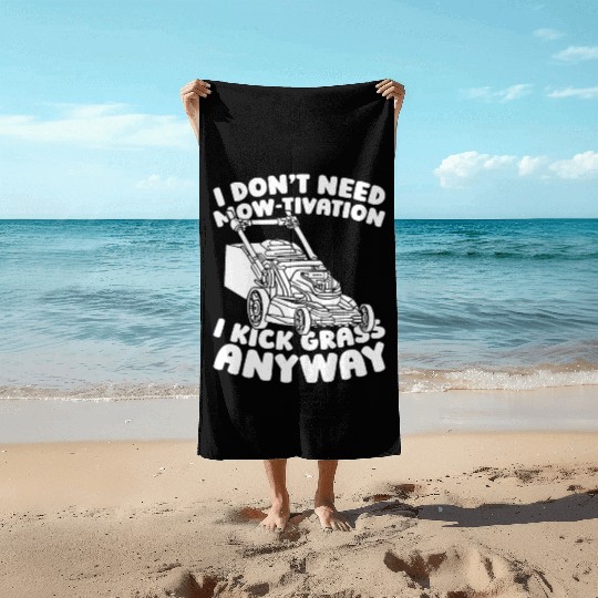 Lawn Mower Lawn Mowing Beach Towels