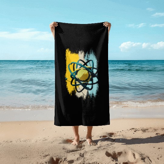 Atomic Nuclei, Physics, Science Beach Towels