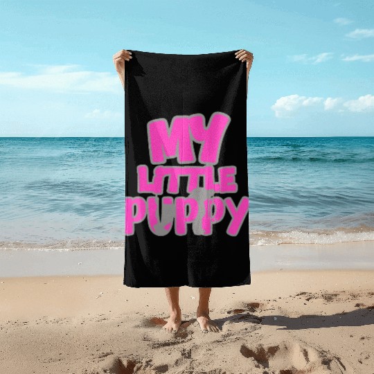 My little Puppy Beach Towels