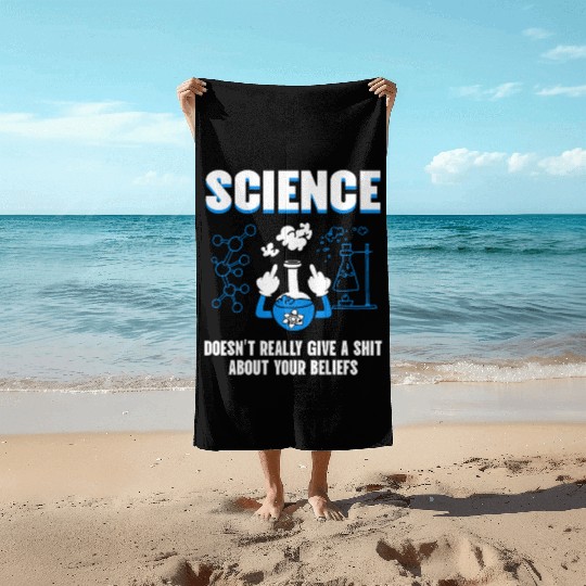 Science humour gstudent, physics, chemistry Beach Towels