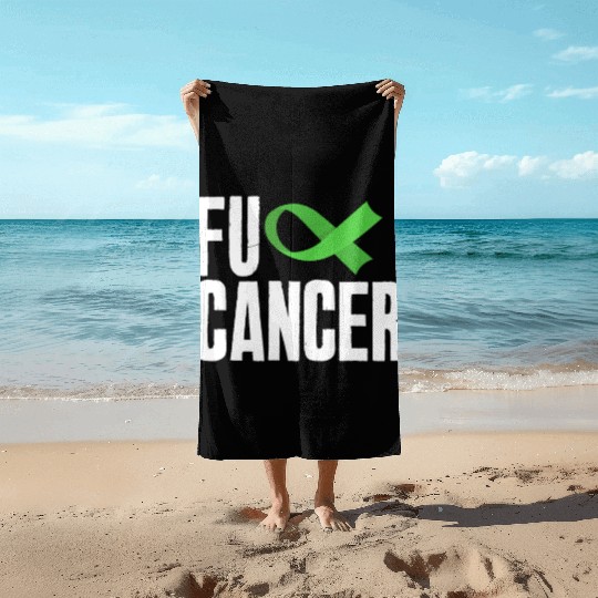 Non-Hodgkin Lymphoma Awareness Fuck Cancer Beach Towels