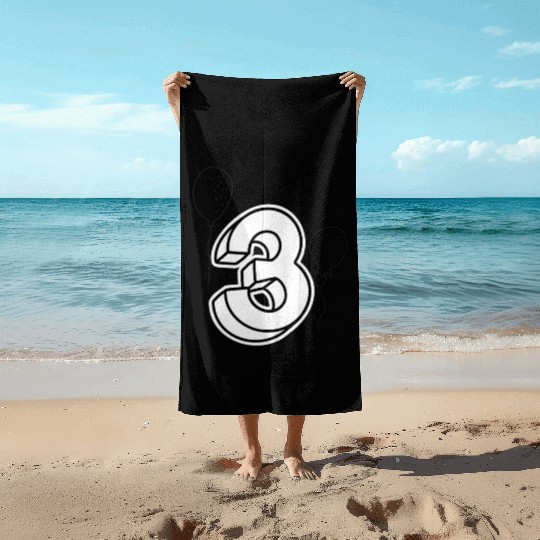 Coloring Beach Towels: Number 3 – Creative Birthday Fun