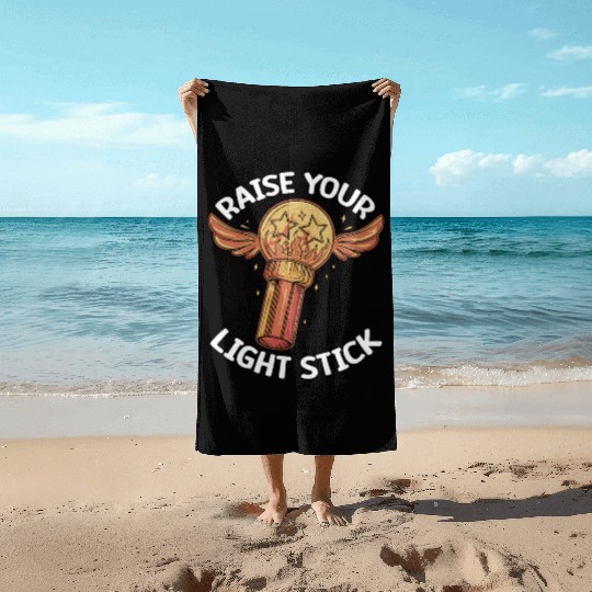 K-Pop Korean Pop Music South Korea Kpop Lightstick Beach Towels