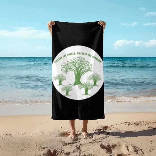 Green Tree Environmentalism Advocacy Beach Towels