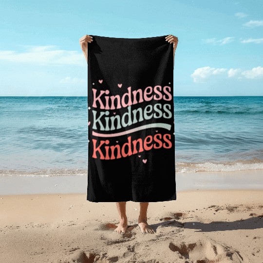 Kindness in Pastels - Spread the Love Beach Towels