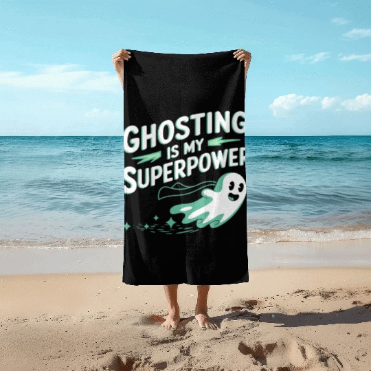 Paranormal Comedy Funny Ghost Humor Lighthearted Beach Towels