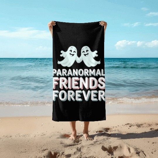 Paranormal Comedy Funny Ghost Humor Lighthearted Beach Towels