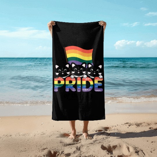 Pride of Jacksonville City Florida USA Rainbow Fla Beach Towels