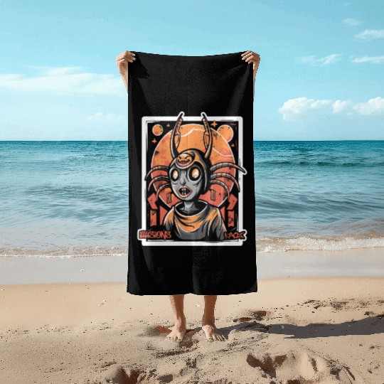 Ultimate Dream - Illusion of Chaos and Horror Beach Towels