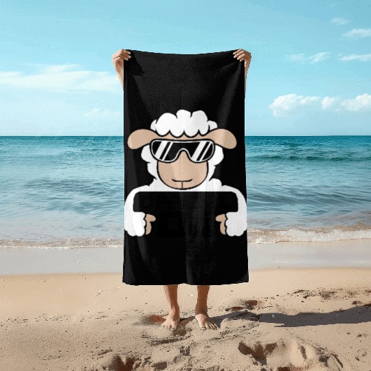 Sheep Official Dj Sunglasses Party Lamb Music Cool Beach Towels