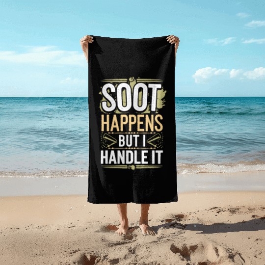 Chimney Sweeping Traditional Trades Fireplace Beach Towels