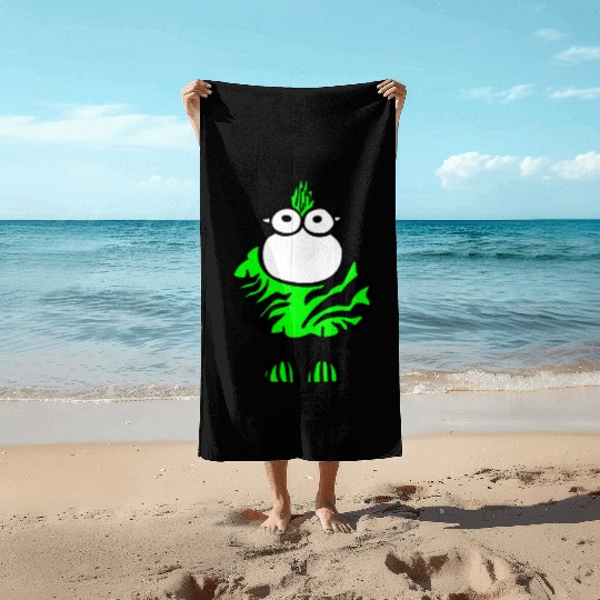 Punk sheep Beach Towels