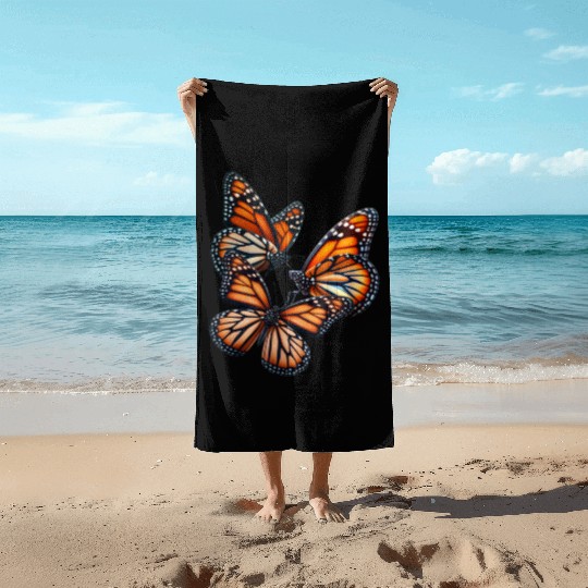 Monarch Butterflies Butterfly Lover Lepidopterist Beach Towels